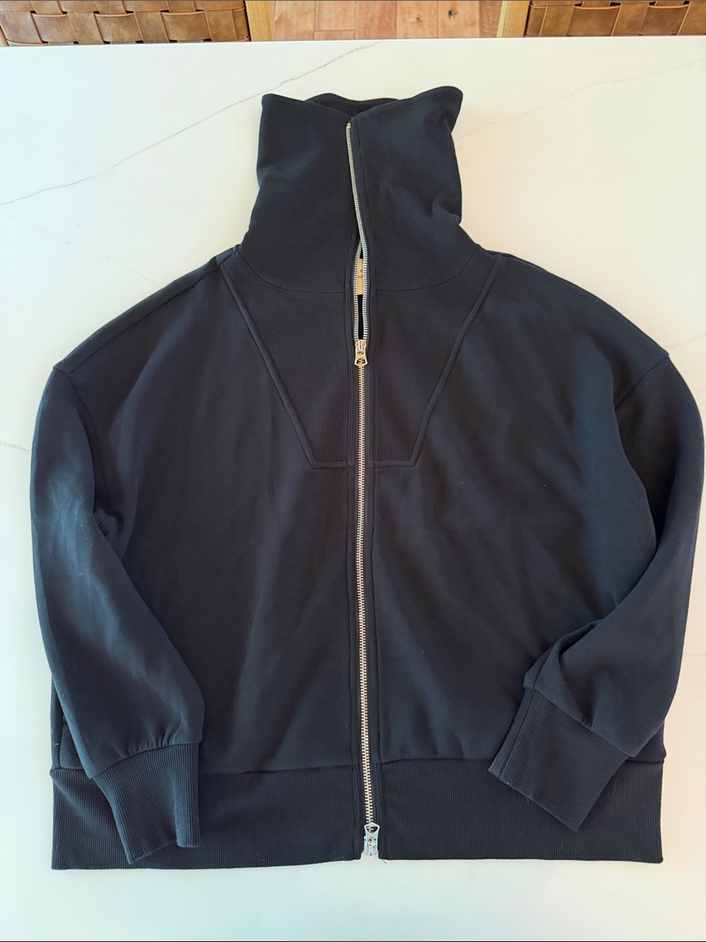 Varley Black DoubleSoft Pullover